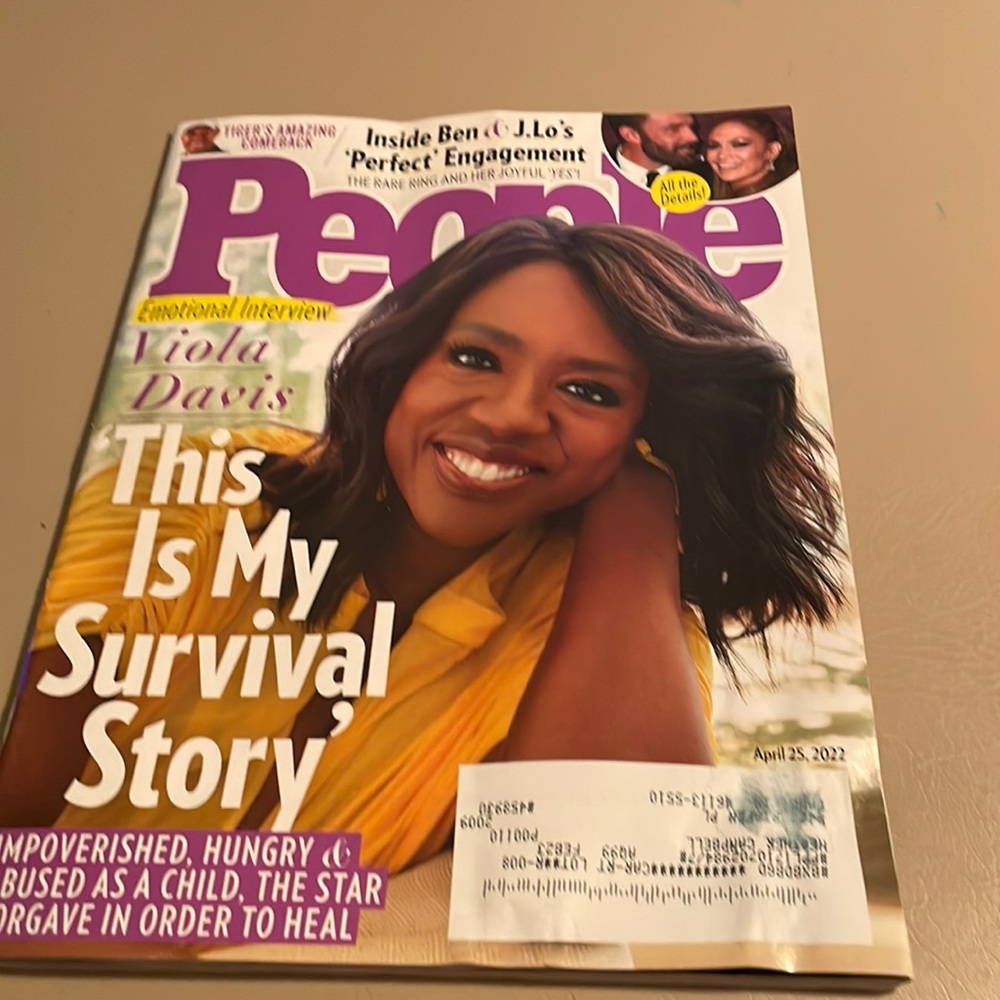 I am selling a People magazine with the title of this is my survival story in it